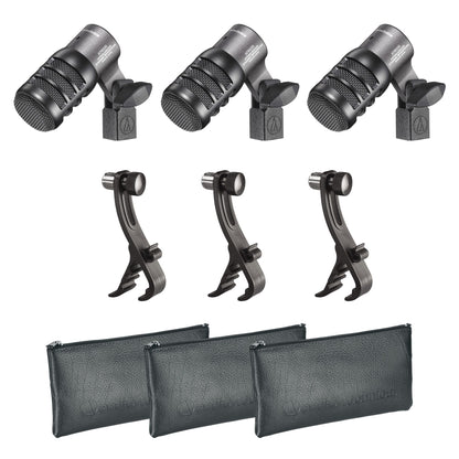 Audio-Technica ATM230PK 3-Pack of Dynamic Instrument Microphones accessories