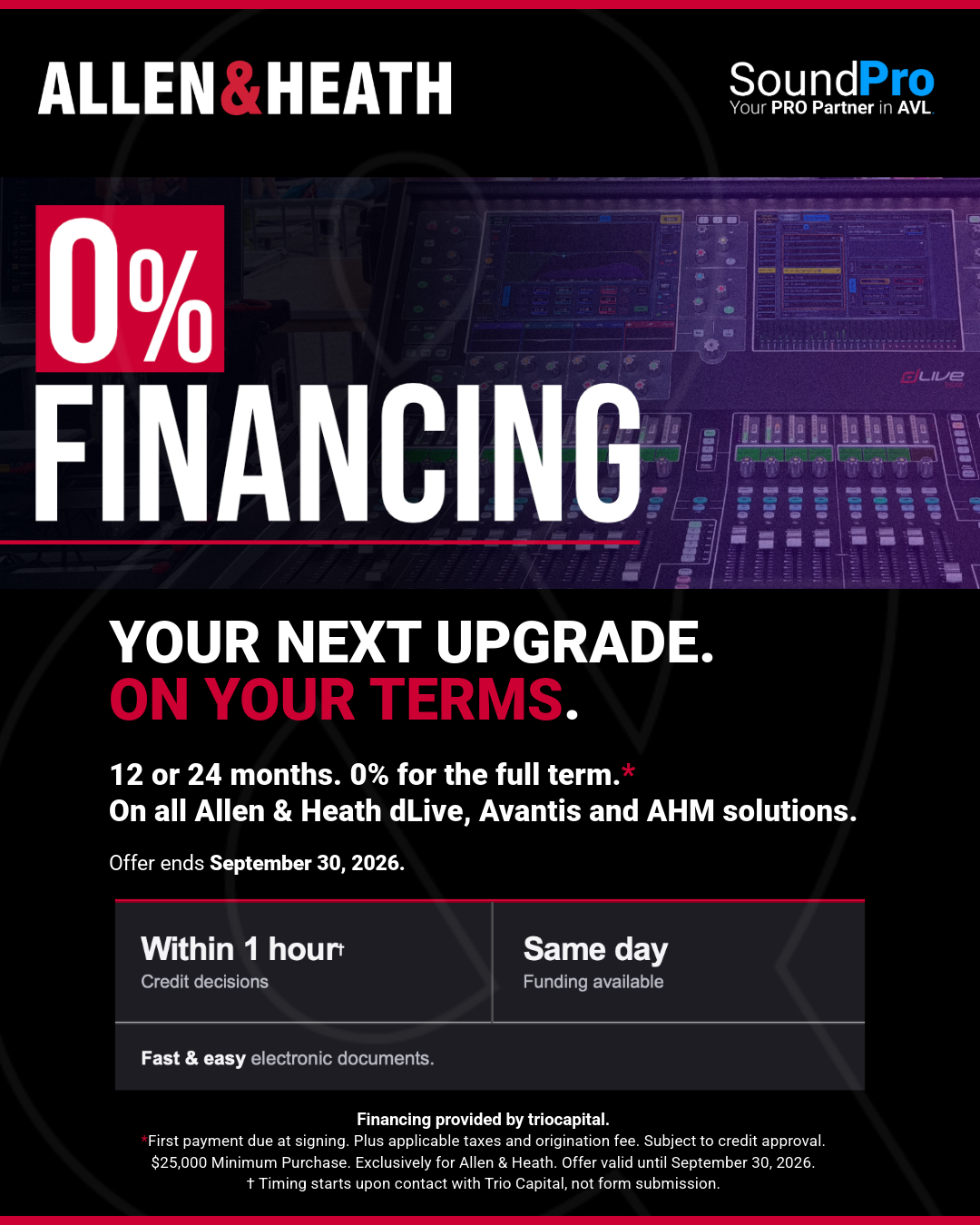 Allen & Heath 0% Financing