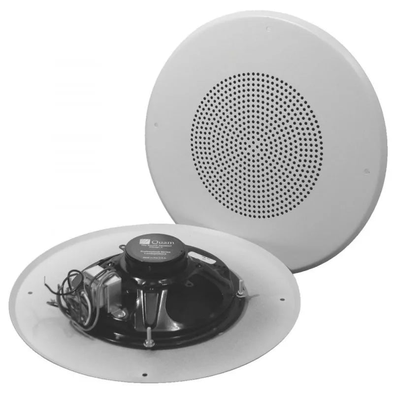 Quam C5/BU/W 8" Dual-Cone Speaker Assembly (25/70V, Screw Mount)