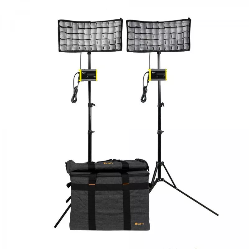 IKAN CB8-2PT-KIT Kit with 2 x Canvas Bendable Bi-Color LED Panel Li