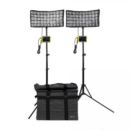 IKAN CB8-2PT-KIT Kit with 2 x Canvas Bendable Bi-Color LED Panel Li