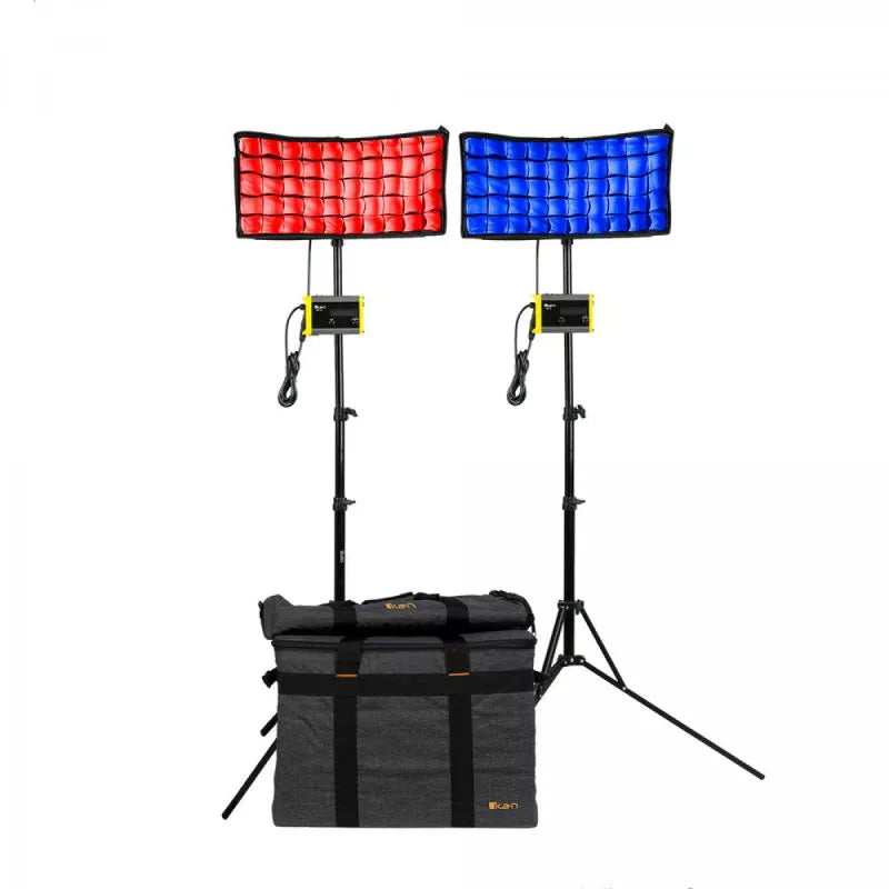 IKAN CC8-2PT-KIT Kit with 2 x Canvas Bendable RGBWA LED Panel Light
