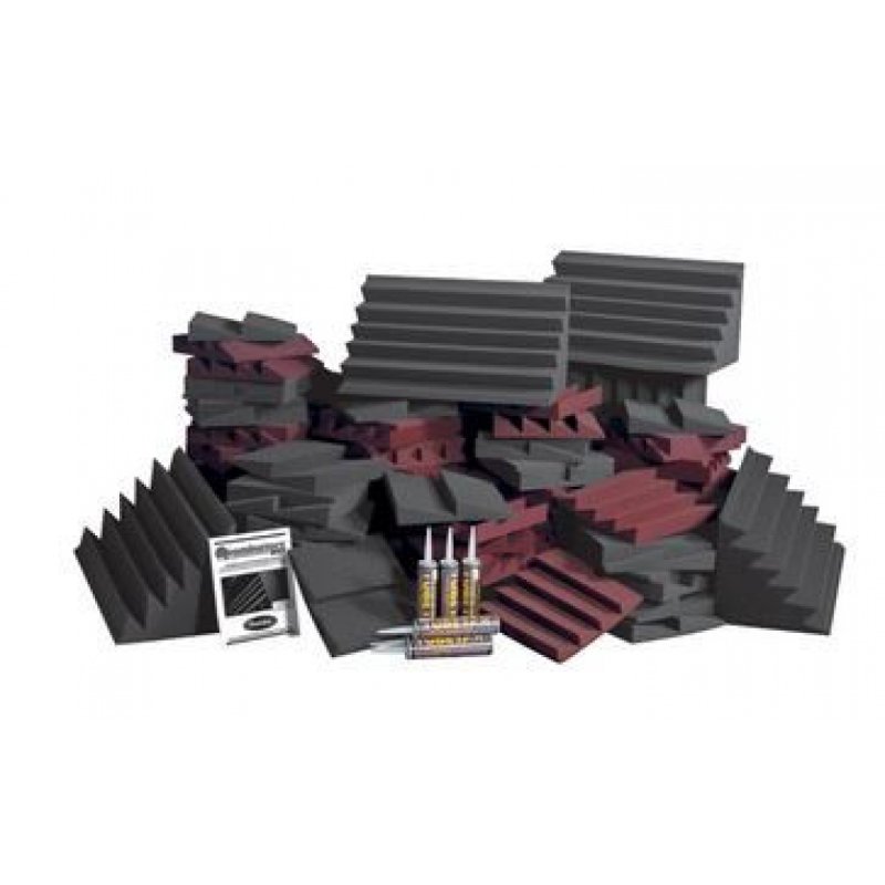 AURACO D108LBUR Designer Series Roominator Kit (116 panels, Charcoal, Burgundy)