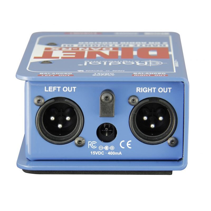 Radial DiNET DAN-RX 2 Channel Dante Network Receiver top
