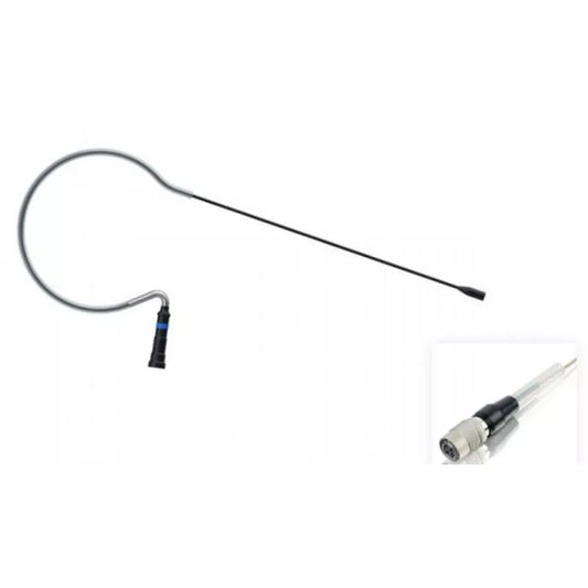 Countryman E6 Omnidirectional Earset With Classic/Springy Boom For Audio Technica | Hirose 4 pin (AT) (1mm) | For speaking and vocals | Black
