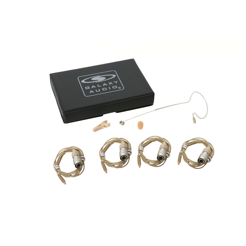 Galaxy Audio ESM8 Uni Earset Microphone with 4 Cables with accessories