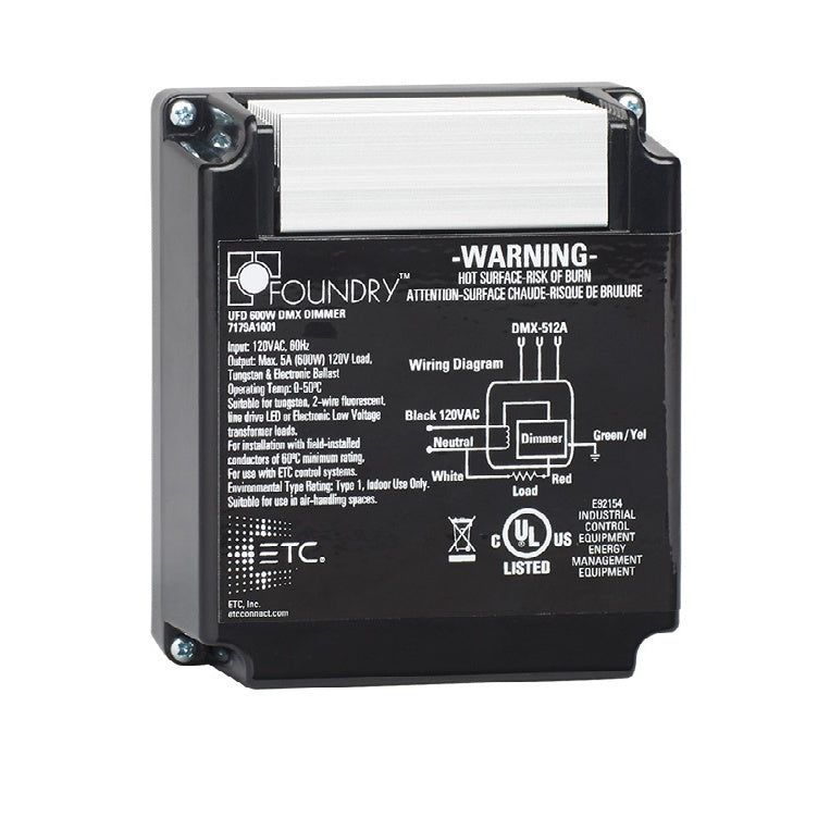 ETC UFD Unison 600W 120V DMX Dimmer Junction Box Mount