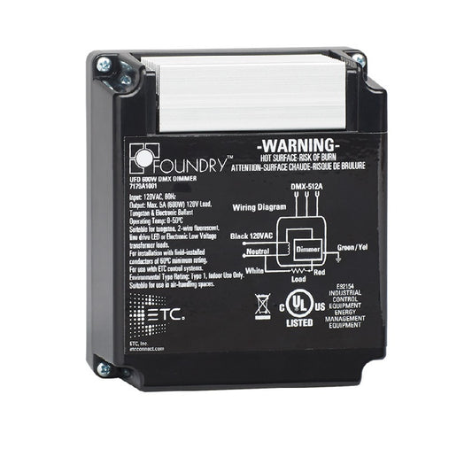 ETC UFD Unison 600W 120V DMX Dimmer Junction Box Mount