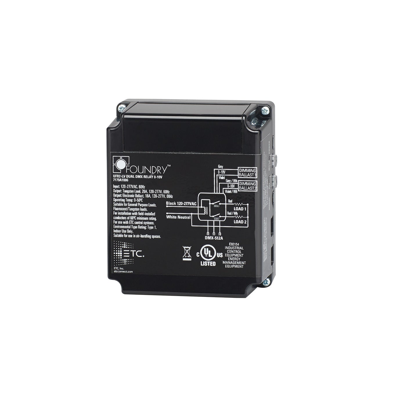 ETC UFR2-LV Dual Zone DMX 0-10V Dimming Controller
