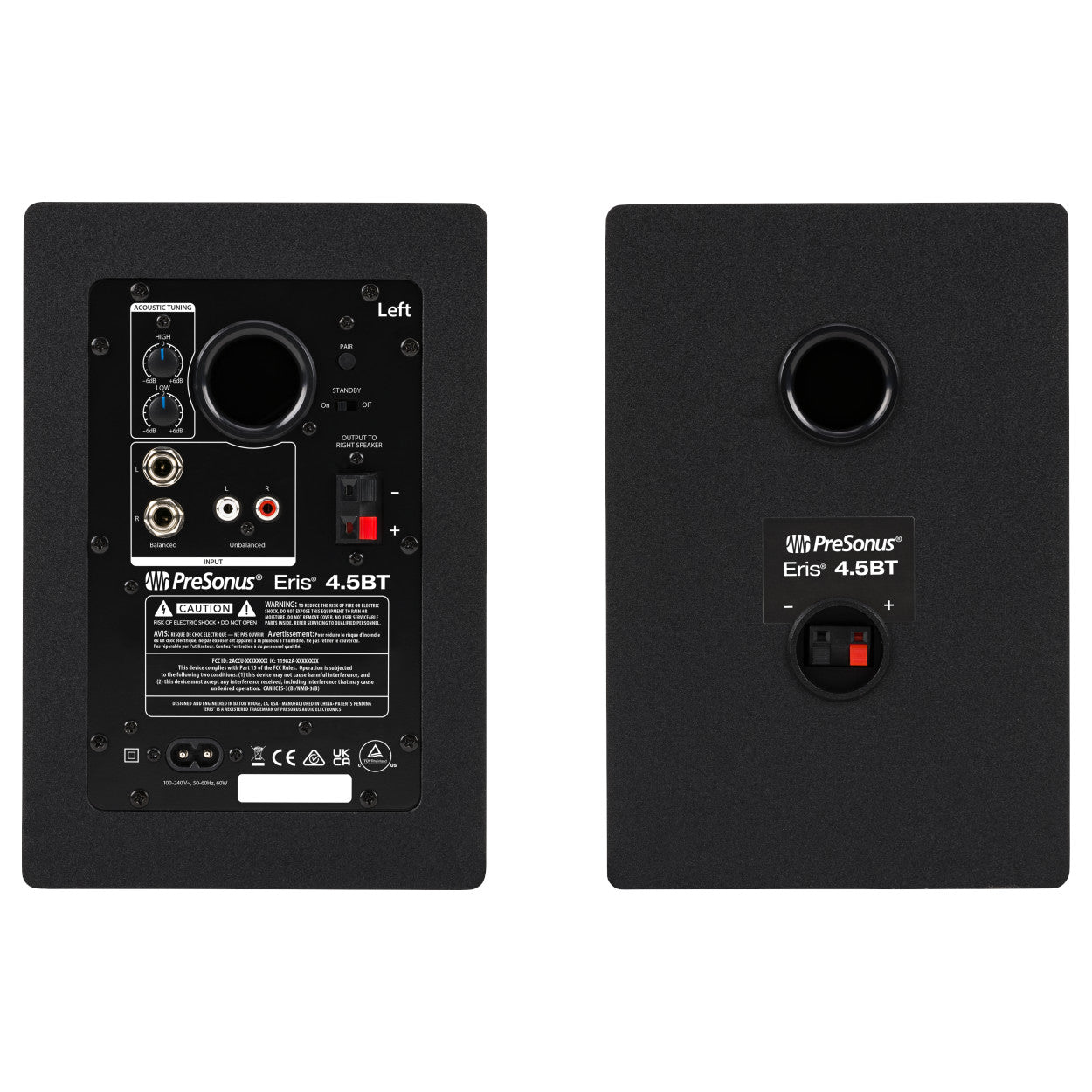 Presonus Eris 4.5BT 4.5-Inch Media Reference Monitors back
