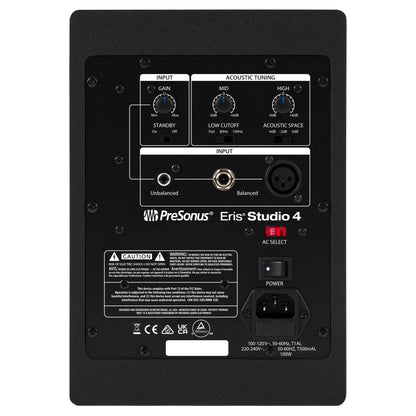Presonus Eris Studio 4 4-Inch Powered Studio Monitor back
