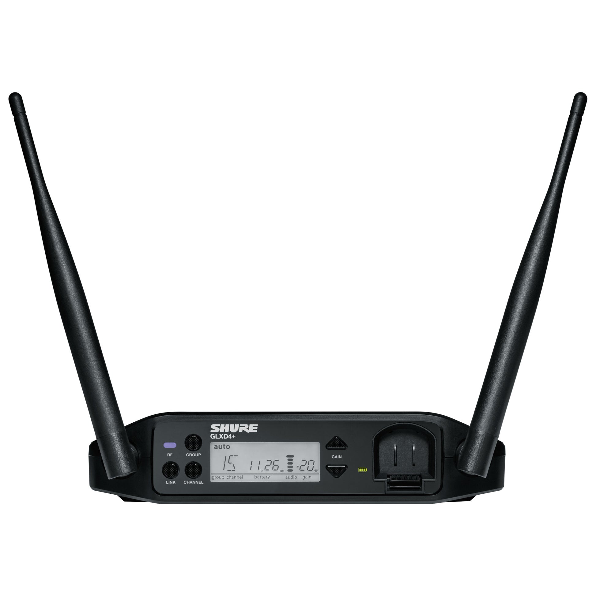 Shure GLXD4+ Receiver front