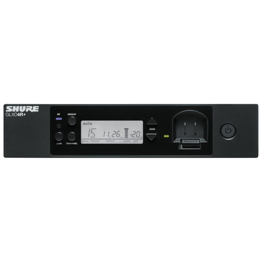 Shure GLXD4R+ Dual Band Rack Receiver front