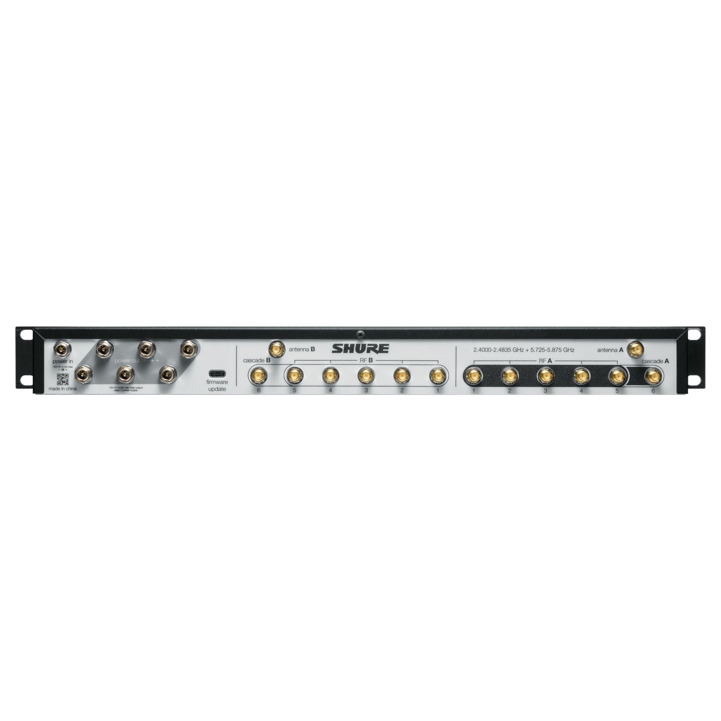 Shure GLXD+FMZ3/LC Dual Band Frequency Manager back