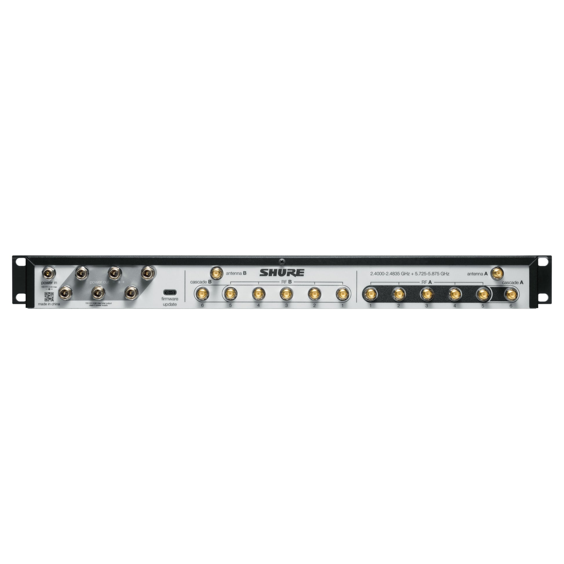 Shure GLXD+FMZ3/LC Dual Band Frequency Manager back