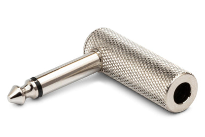 Hosa GPP-151 Right-angle Adapter, 1/4" (F) - Right Angle 1/4" (M)