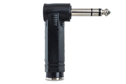 Hosa GPP-273 Right-angle Adapter, 1/4" TRS (F) - Rt Angle 1/4" TRS (M)