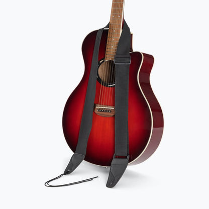 On-Stage TMP-GSA10BK Guitar Strap with Leather Ends