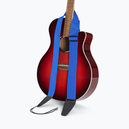 On-Stage TMP-GSA10BL Guitar Strap with Leather Ends
