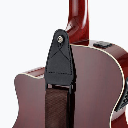 On-Stage TMP-GSA10BR Guitar Strap with Leather Ends
