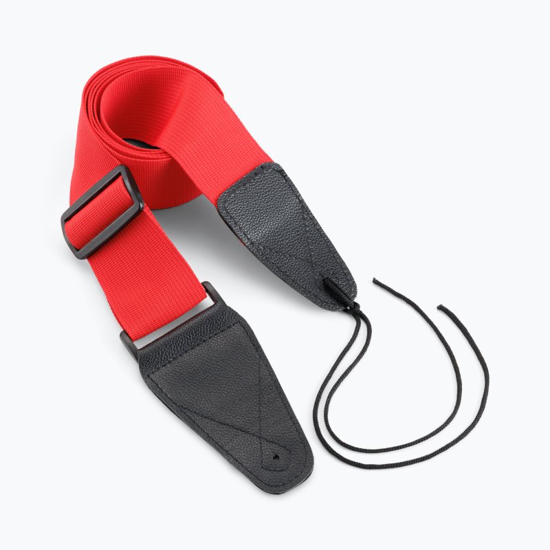 On-Stage TMP-GSA10RD Guitar Strap with Leather Ends