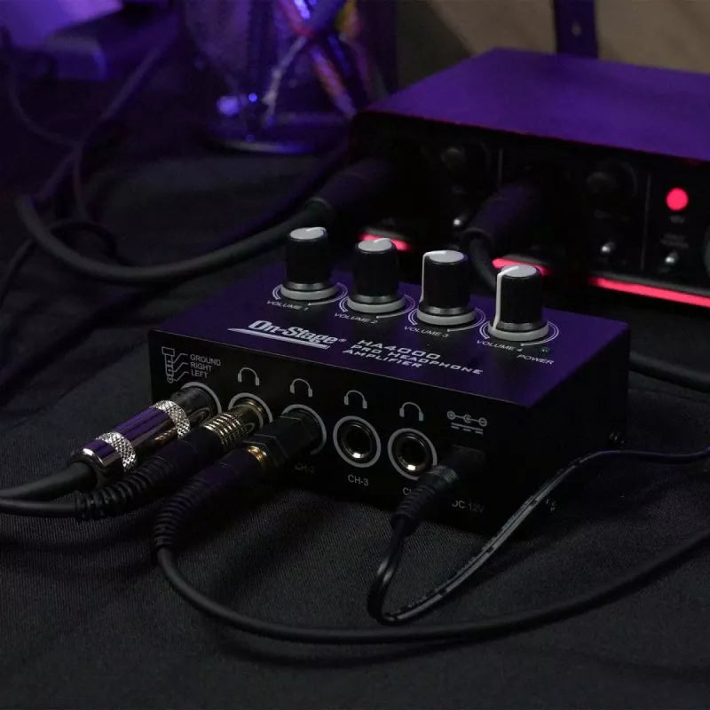 On-Stage TMP-HA4000 Four-Channel Headphone Amp