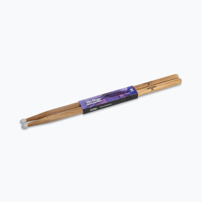 On-Stage TMP-HN5B Hickory Drum Sticks (5B, Nylon Tip, 12pr)