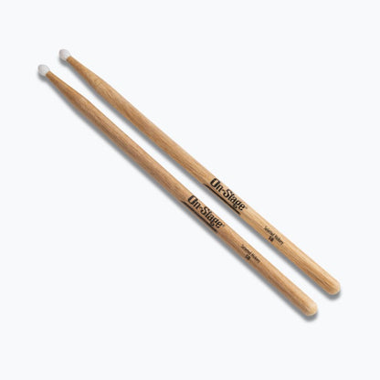 On-Stage TMP-HN5B Hickory Drum Sticks (5B, Nylon Tip, 12pr)