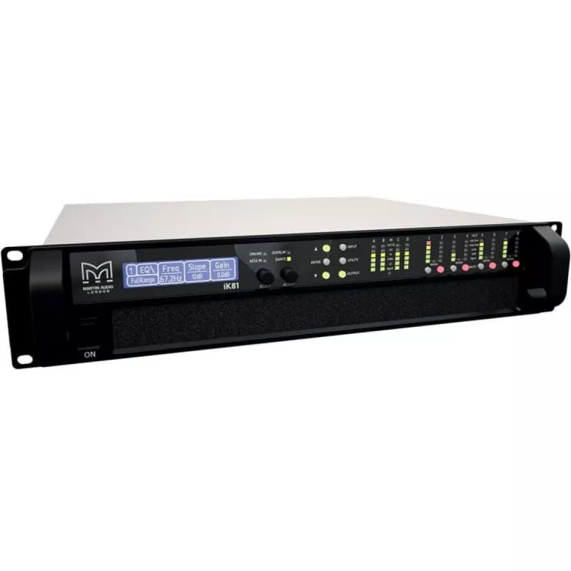 Martin Audio IK81-DANTE 8-ch Power Amp with 4x8 DSP Fr