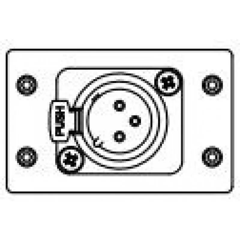 FSR IPS-A611D-WHT DBL HT XLR 3PIN F - SOLDER WHT