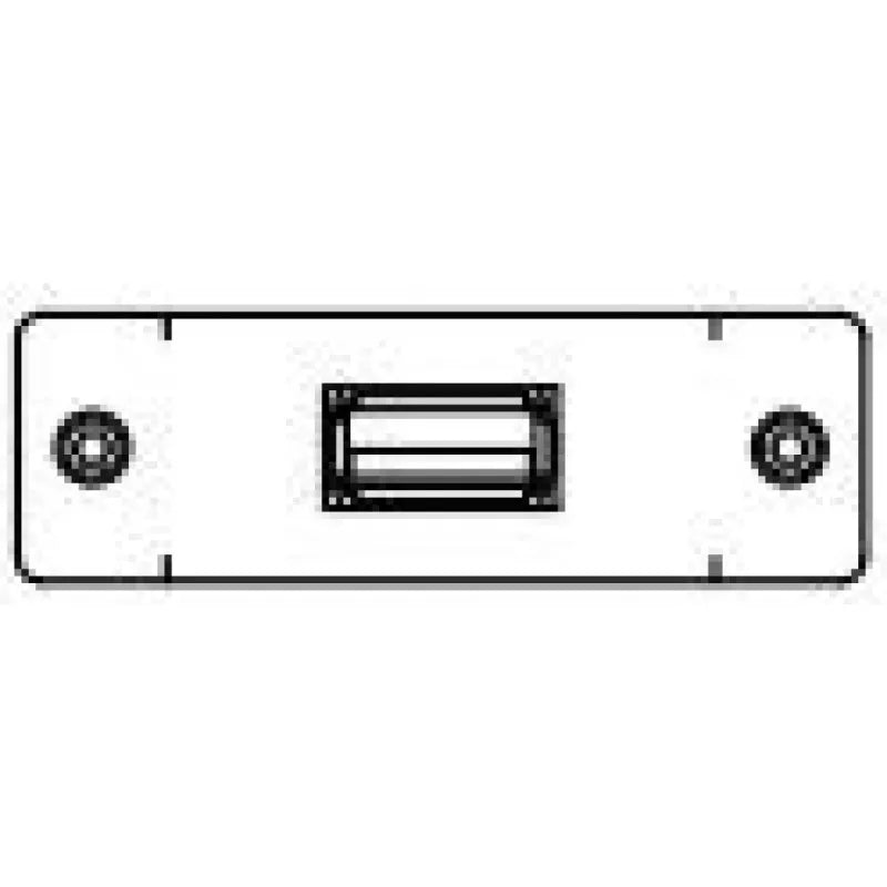 FSR IPS-D715S-BLK Single Ht USB A Bulkhead Black