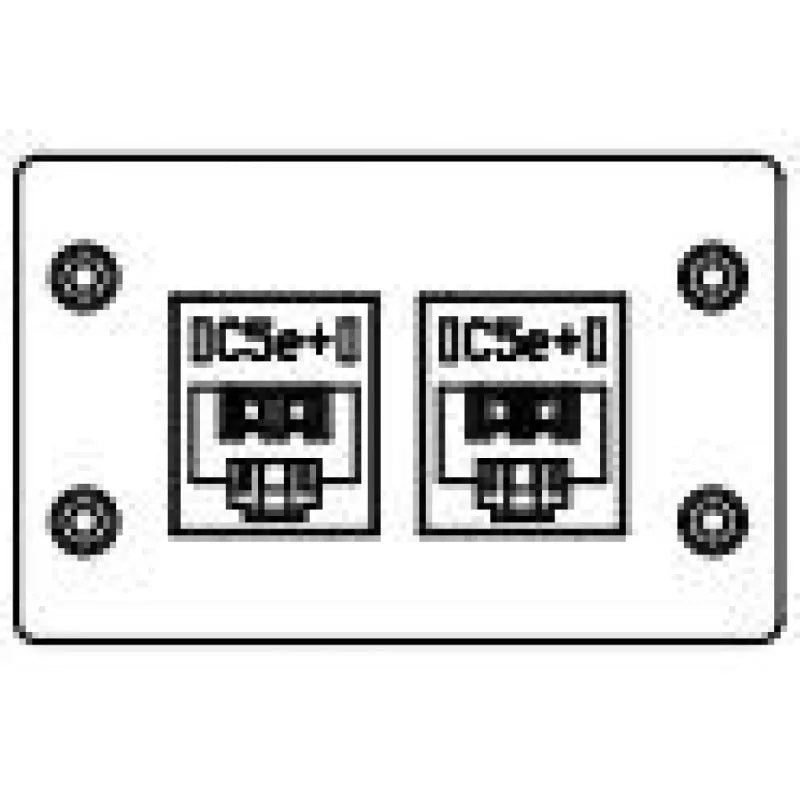 FSR IPS-D720D-BLK DBL HT 2 RJ-45 PUNCH DOWN BLK