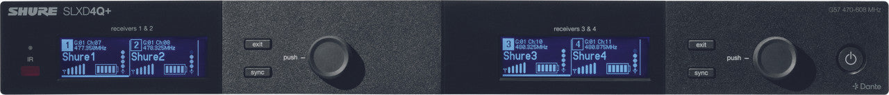 SLXD4QDAN+ Receiver Dante Straight On