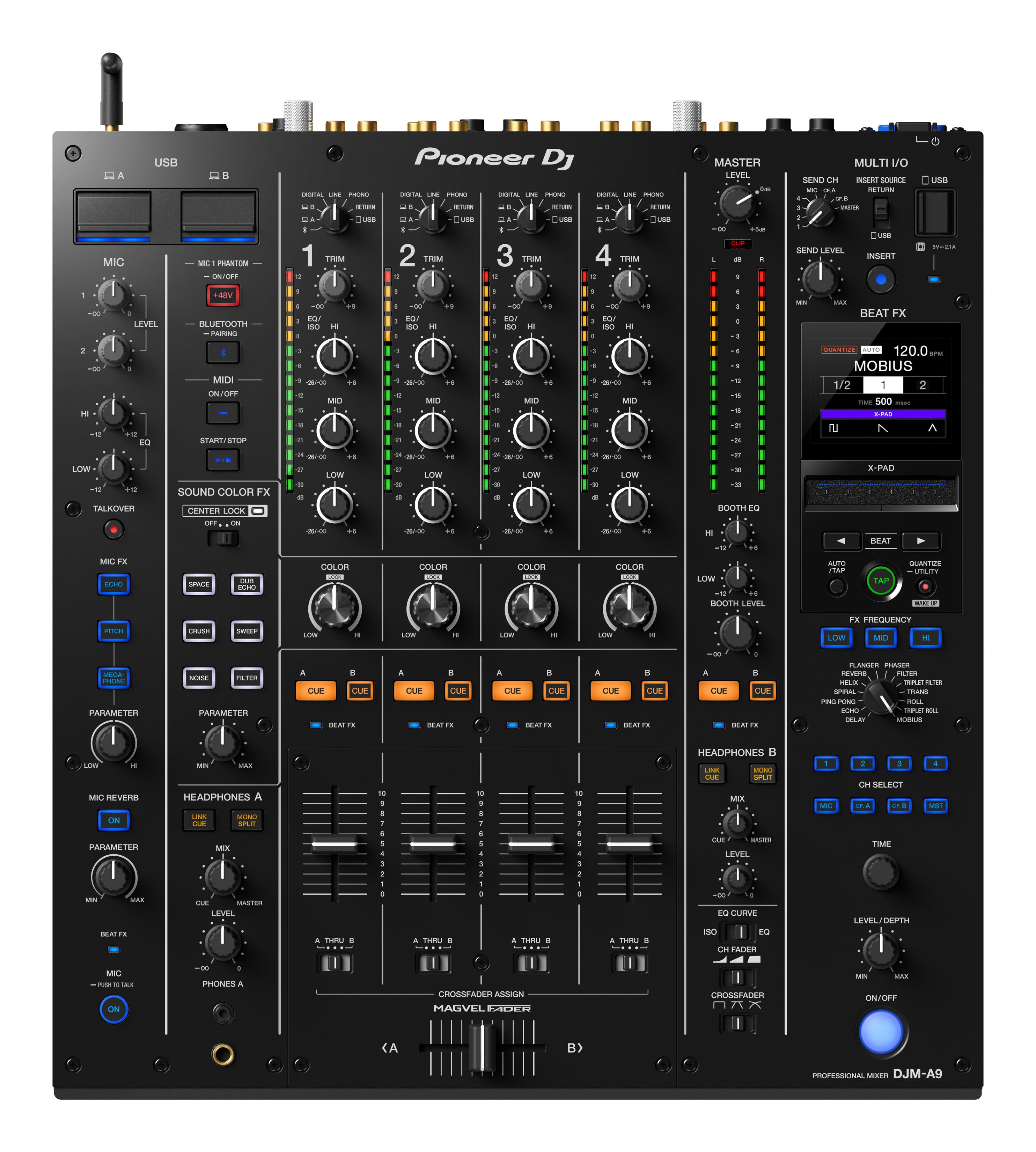 DJ機材 Pioneer DJ DJM-A9 Pioneer DJ DJM-A9 4-Channel Professional DJ Mixer – SoundPro