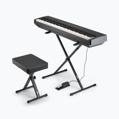 On-Stage TMP-KPK6550 Keyboard Stand and Bench Pack with Keyboard Sustain Pedal