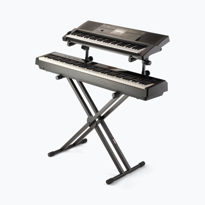 On-Stage TMP-KS7292 Double-X ERGO-LOK Keyboard Stand with Second Tier