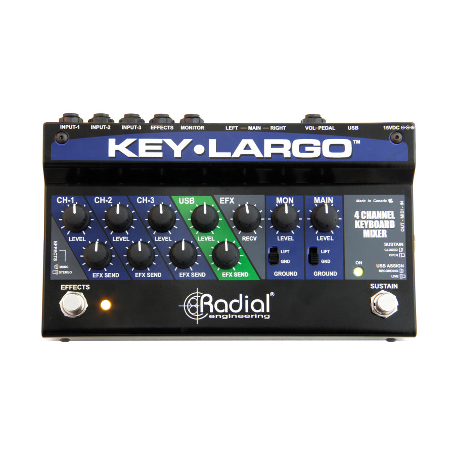 Radial Key-Largo Keyboard Mixer front