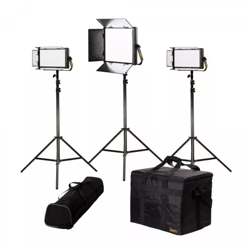 IKAN LB-1F2H Lyra Bi-Color 3-Point LED Soft Panel Light Kit