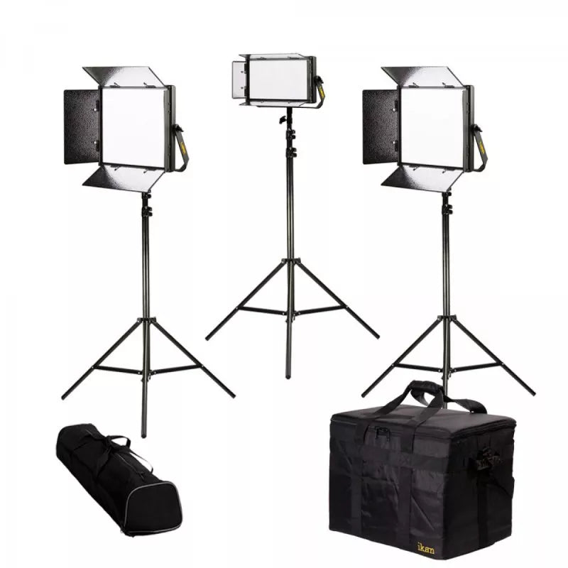 IKAN LB-2F1H Lyra Bi-Color 3-Point LED Soft Panel Light Kit