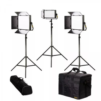 IKAN LB-2F1H Lyra Bi-Color 3-Point LED Soft Panel Light Kit