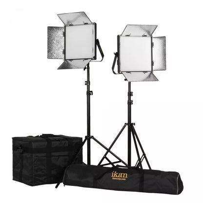 IKAN LB10-2PT-KIT Kit with 2 x Lyra Bi-Color 1 x 1 LED Soft Lights