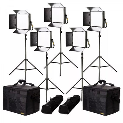 IKAN LB10-5PT-KIT Kit with 5 x Lyra Bi-Color 1 x 1 LED Soft Lights