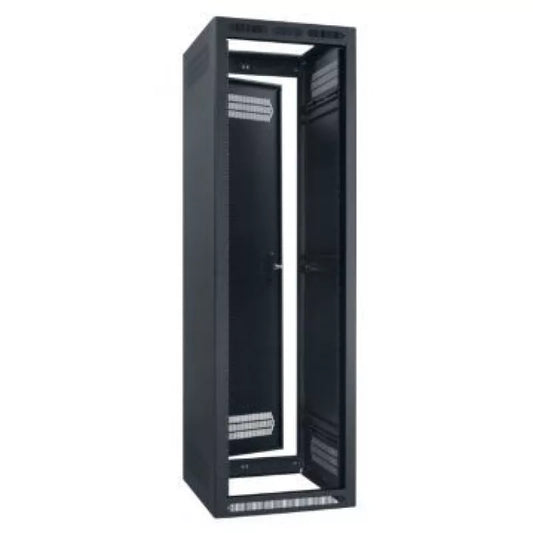 Lowell LER Series Enclosed AV Rack Welded Steel 19" Install Rack | 27"D | 40U | With Rear Door