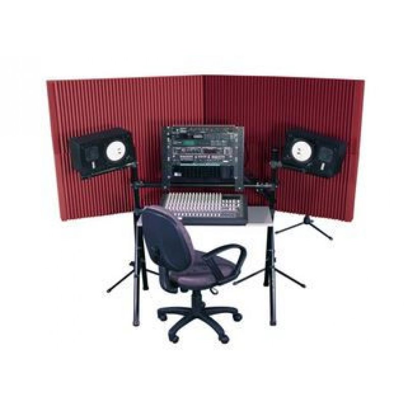 AURACO MAX420BUR MAX-Wall Series Portable Acoustric Treatment (4 - 20"x48" panels, Burgundy)