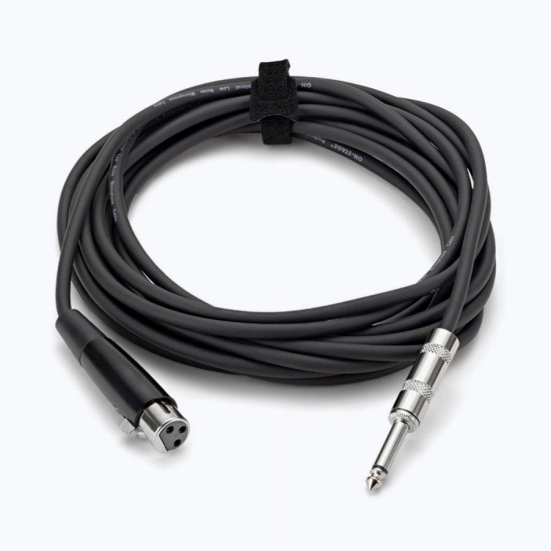 On-Stage TMP-MC12-20HZ Hi-Z Mic Cable (20', XLR-QTR)