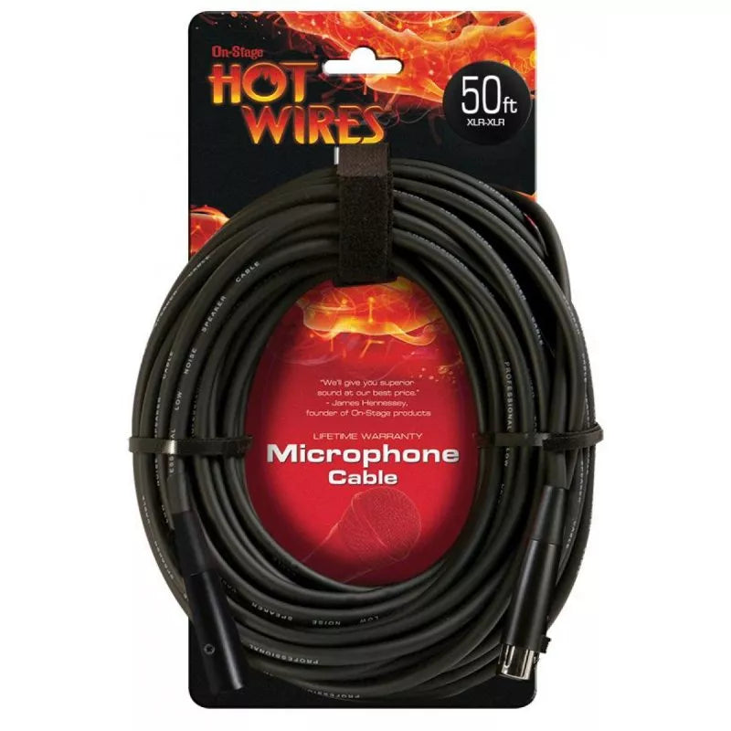 On-Stage TMP-MC12-50 Mic Cable (50', XLR-XLR)