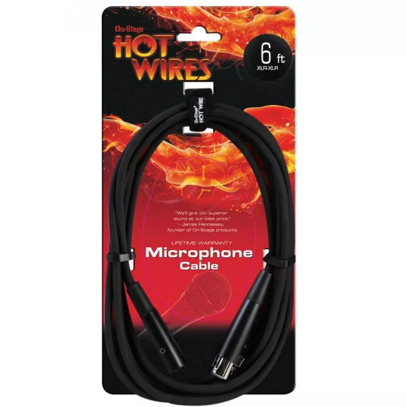 On-Stage TMP-MC12-6 Mic Cable (6', XLR-XLR)