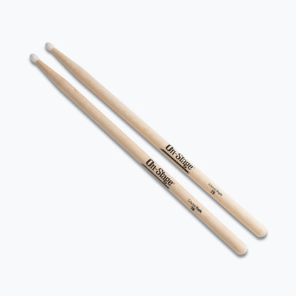 On-Stage TMP-MN2B Maple Drum Sticks (2B, Nylon Tip, 12pr)