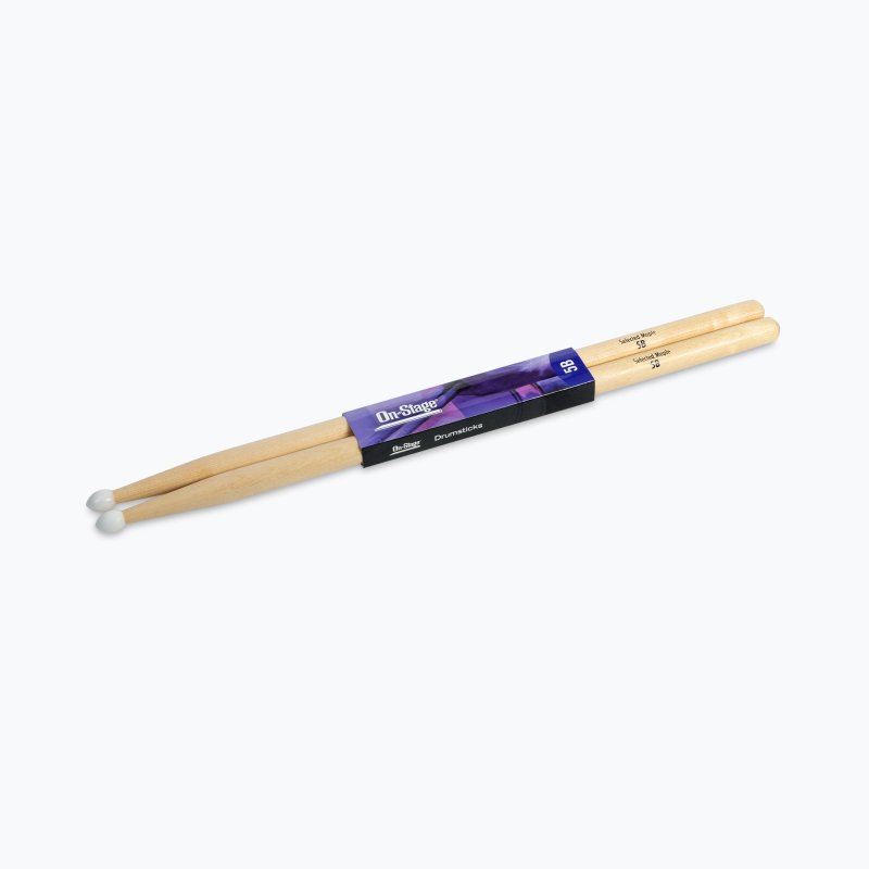 On-Stage TMP-MN5B Maple Drum Sticks (5B, Nylon Tip, 12pr)
