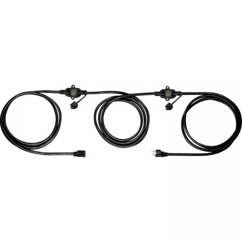 CBI Cables MOXB12-25 12ga 25' Multi-Outlet Black Mo